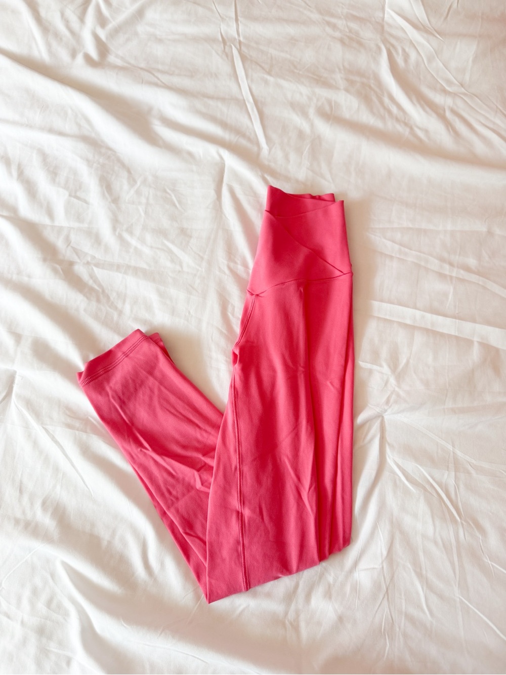 OFFLINE By Aerie Solar Pink Real Me High Waisted Crossover Legging Size XS Short